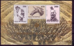 SAN MARINO BLOCK 10 POSTFRISCH(MINT) CHINESISCHE KUNST TERRAKOTTAFIGUREN - Blocks & Sheetlets