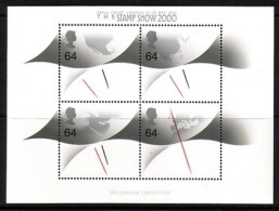 GROSSBRITANNIEN BLOCK 8 I POSTFRISCH(MINT) THE STAMP SHOW 2000 MIT AUFDRUCK - Blocks & Miniature Sheets