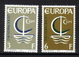 LUXEMBOURG MI-NR. 733-734 POSTFRISCH(MINT) EUROPA 1966 - SEGEL - 1966