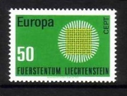 LIECHTENSTEIN MI-NR. 525 POSTFRISCH(MINT) EUROPA 1970 SONNENSYMBOL - 1970