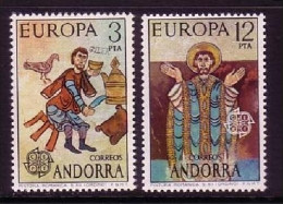 ANDORRA SPANISCH MI-NR. 96-97 POSTFRISCH(MINT) EUROPA 1975 - GEMÄLDE - Ungebraucht