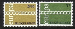 BELGIEN MI-NR. 1633-1634 POSTFRISCH(MINT) EUROPA 1971 KETTE - 1971