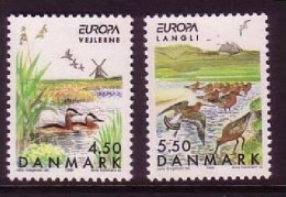 DÄNEMARK MI-NR. 1211-1212 POSTFRISCH(MINT) EUROPA 1999 NATUR- Und NATIONALPARKS VÖGEL - 1999