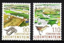 LIECHTENSTEIN MI-NR. 1190-1191 POSTFRISCH(MINT) EUROPA 1999 NATUR- Und NATIONALPARKS SCHLANGE VOGEL - 1999