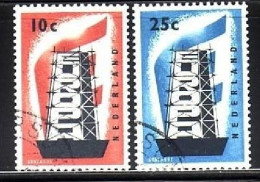 NIEDERLANDE MI-NR. 683-684 GESTEMPELT(USED) EUROPA 1956 - 1956