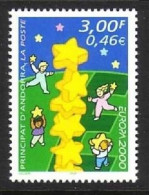 ANDORRA FRANZÖSISCH MI-NR. 551 POSTFRISCH(MINT) EUROPA 2000 STERNE - 2000