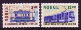 NORWEGEN MI-NR. 1163-1164 POSTFRISCH(MINT) ELEKTRISCHE STRASSENBAHN - Ongebruikt