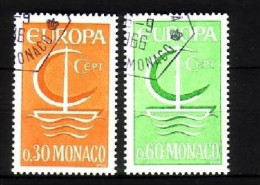 MONACO MI-NR. 835-836 GESTEMPELT(USED) EUROPA 1966 SEGEL - 1966