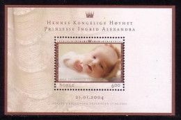 NORWEGEN BLOCK 27 POSTFRISCH(MINT) PRINZESSIN INGRID ALEXANDRA - Unused Stamps