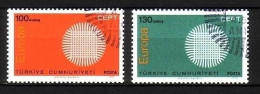 TÜRKEI MI-NR. 2179-2180 GESTEMPELT(USED) EUROPA 1970 SONNENSYMBOL - Used Stamps