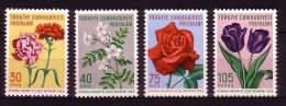 TÜRKEI MI-NR. 1735-1738 POSTFRISCH(MINT) FRÜHLINGSFEST IN ISTANBUL ROSE, NELKE, JASMIN, TULPE - Unused Stamps