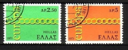 GRIECHENLAND MI-NR. 1074-1075 O EUROPA 1971 - KETTE - 1971