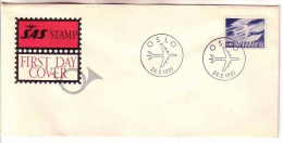 NORWEGEN MI-NR. 451 FDC NORDEN 1961 TAG DES NORDENS FLUGZEUG - FDC