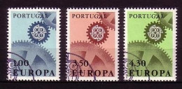 PORTUGAL MI-NR. 1026-1028 O EUROPA 1967 - ZAHNRÄDER - Used Stamps