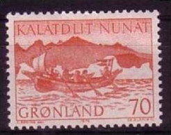 GRÖNLAND MI-NR. 82 POSTFRISCH(MINT) POSTBEFÖRDERUNG MIT FRAUENBOOT - Unused Stamps