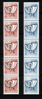 JUGOSLAWIEN MI-NR. 1520-1521 POSTFRISCH(MINT) 5er Streifen POSTHORN - Unused Stamps