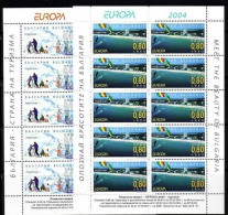 BULGARIEN EUROPA 2004 FERIEN KLEINBOGEN 4649-4650 POSTFRISCH(MINT) - Hojas Bloque