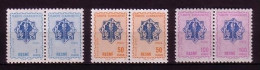 TÜRKEI DIENSTMARKEN MI-NR. 109-111 POSTFRISCH(MINT) Pärchen ORNAMENTE - Sellos De Servicio