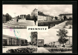 AK Premnitz, Döberitzer Strasse, Ernst-Thälmann-Platz, Erich-Weinert-Strasse Und Kaufhalle  - Premnitz