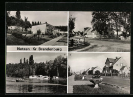 AK Netzen / Brandenburg, Bungalowsiedlung, Mühlenstrasse, Netzener See, Lehniner Strasse  - Lehnin
