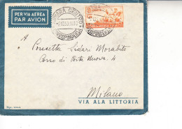 ERITREA  1939 - Lettera Da Asmara Centro A  Milano - Eritrea