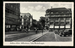 AK Mülheim / Ruhr, Schlossstrasse, Ecke Hindenburgstrasse  - Muelheim A. D. Ruhr