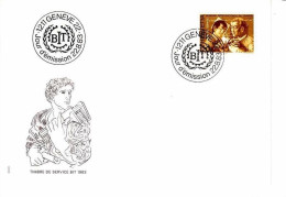 SCHWEIZ BIT MI-NR. 108 FDC MENSCH UND ARBEIT (II) 1983 MEISTER UND LEHRLING - ILO