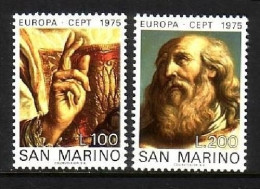 SAN MARINO MI-NR. 1088-1089 POSTFRISCH(MINT) EUROPA 1975 GEMÄLDE HL. MARINUS - 1975