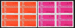 ITALIEN MI-NR. 1335-1336 POSTFRISCH(MINT) 4er Block EUROPA 1971 - KETTE - 1971