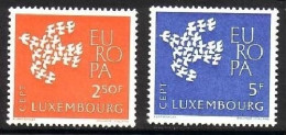 LUXEMBOURG MI-NR. 647-648 POSTFRISCH(MINT) EUROPA 1961 TAUBE - Nuevos