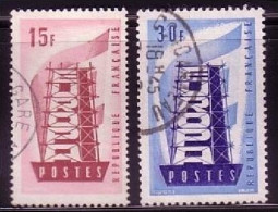 FRANKREICH MI-NR. 1104-1105 GESTEMPELT(USED) EUROPA 1956 - 1956