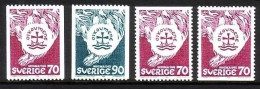 SCHWEDEN MI-NR. 612-613 C + 612 Do Du POSTFRISCH(MINT) TAGUNG DES WELTKIRCHENRATES - Unused Stamps