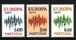 PORTUGAL MI-NR. 1166-1168 POSTFRISCH(MINT) EUROPA 1972 STERNE - 1972