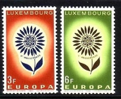 LUXEMBOURG MI-NR. 697-698 POSTFRISCH(MINT) EUROPA 1964 STILISIERTE BLUME - 1964