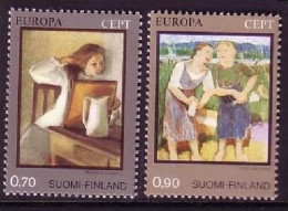 FINNLAND MI-NR. 764-765 POSTFRISCH(MINT) EUROPA 1975 - GEMÄLDE - 1975