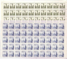 JUGOSLAWIEN MI-NR. 1476-1477 X POSTFRISCH(MINT) BOGENTEIL (70) SEHENSWÜRDIGKEITEN 1972 KATHEDRALE VON NOVI SAD DENKMAL - Unused Stamps