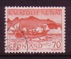 GRÖNLAND MI-NR. 82 GESTEMPELT(USED) POSTBEFÖRDERUNG MIT FRAUENBOOT - Used Stamps