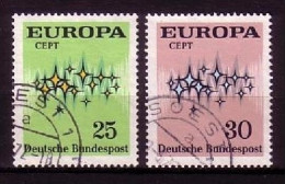 DEUTSCHLAND MI-NR. 716-717 O EUROPA 1972 - STERNE - 1972