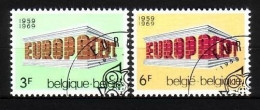 BELGIEN MI-NR. 1546-1547 GESTEMPELT(USED) EUROPA 1969 EUROPA CEPT - 1969