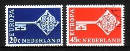 NIEDERLANDE MI-NR. 899-900 GESTEMPELT(USED) EUROPA 1968 KREUZBARTSCHLÜSSEL - 1968