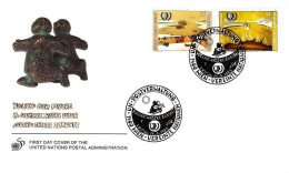 UNO WIEN MI-NR. 184-185 FDC JAHR DER JUGEND 1995 - FDC