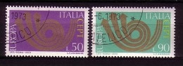 ITALIEN MI-NR. 1409-1410 O EUROPA 1973 - POSTHORN - 1973