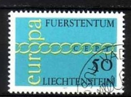 LIECHTENSTEIN MI-NR. 545 O EUROPA 1971 - KETTE - 1971