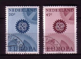 NIEDERLANDE MI-NR. 878-879 X GESTEMPELT(USED) EUROPA 1967 ZAHNRÄDER - 1967