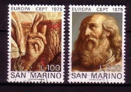 SAN MARINO MI-NR. 1088-1089 GESTEMPELT(USED) EUROPA 1975 GEMÄLDE GUERCINO - 1975