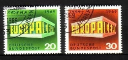 DEUTSCHLAND MI-NR. 583-584 O EUROPA 1969 - EUROPA CEPT - 1969