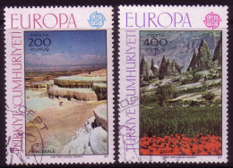 TÜRKEI MI-NR. 2415-2416 GESTEMPELT(USED) EUROPA 1977 LANDSCHAFTEN PAMUKKALE - 1977