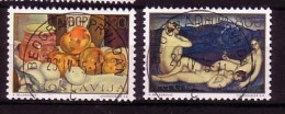 JUGOSLAWIEN MI-NR. 1598-1599 GESTEMPELT(USED) EUROPA 1975 GEMÄLDE - 1975