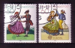 DEUTSCHLAND MI-NR. 1096-1097 O EUROPA 1981 FOLKLORE TANZPAAR - 1981