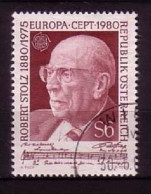 ÖSTERREICH MI-NR. 1652 GESTEMPELT(USED) EUROPA 1980 PERSÖNLICHKEITEN ROBERT STOLZ KOMPONIST - 1980